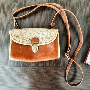 Vintage Leather Crossbody / Belt Bag – Bruno Rossi (Italy) 7.5 x 5 inch